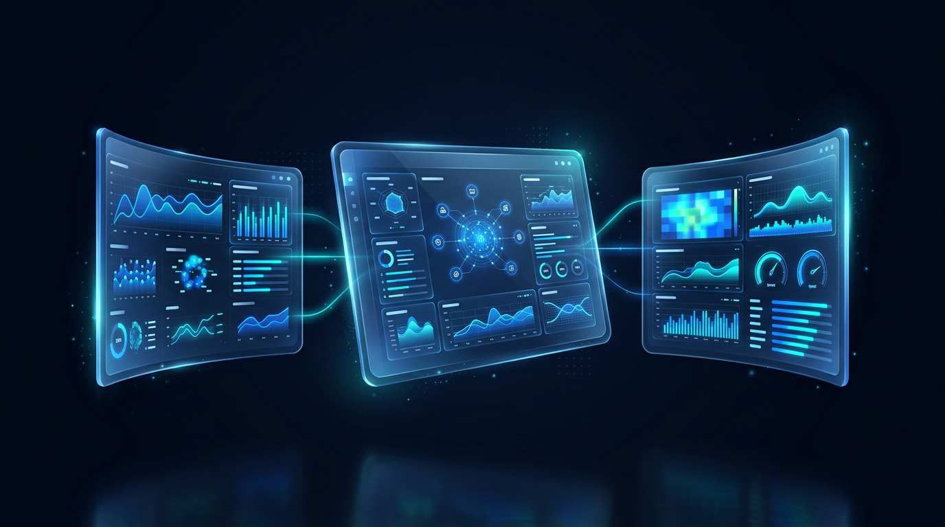 VYNSORA Product Suite - Holographic Dashboard Screens